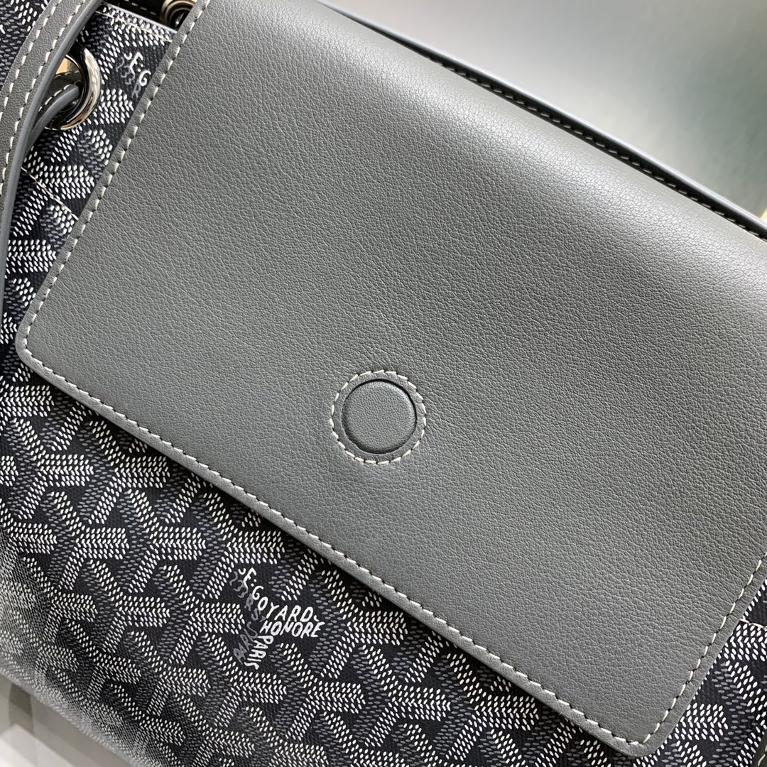 Rouette Souple Shoulder Bag In Grey